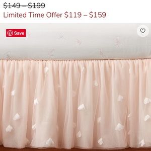 Pottery Barn Kids Monique Lhuillier bedskirt